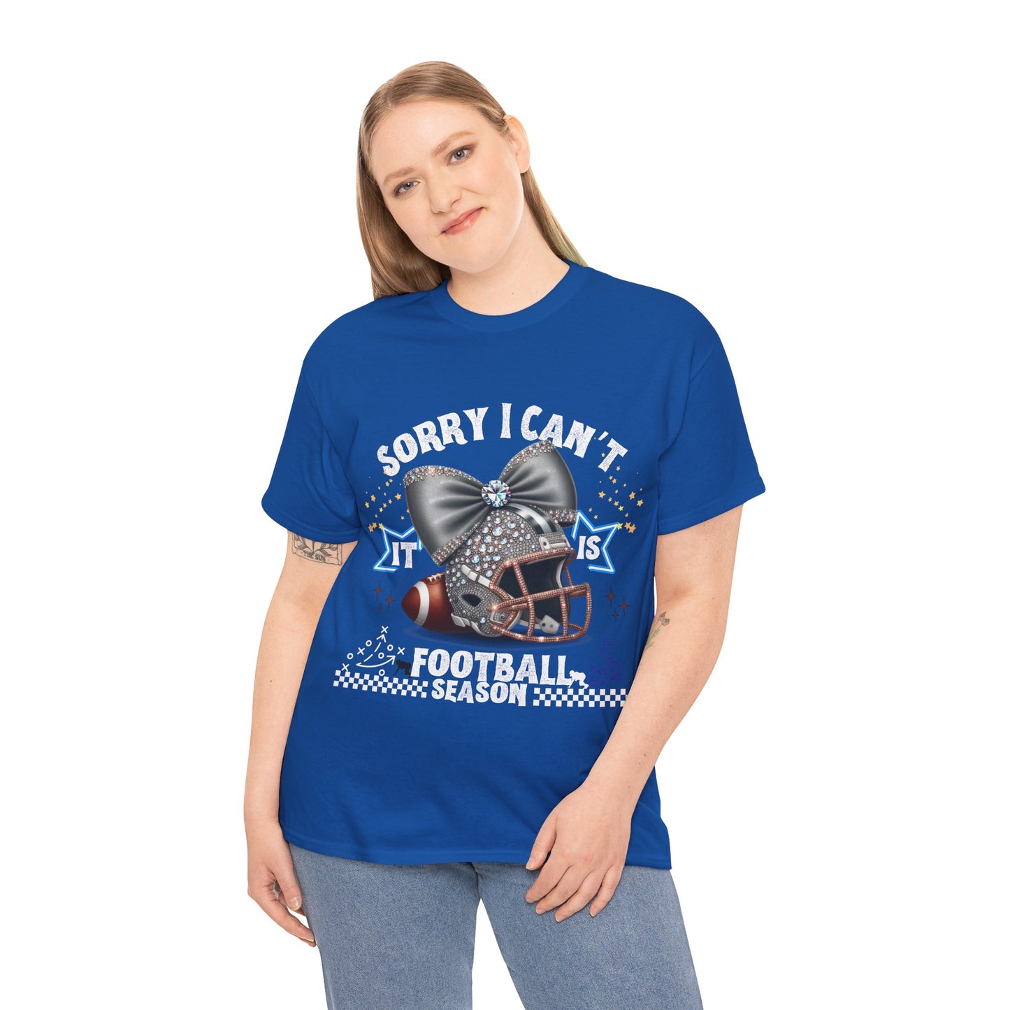 Football Season Bling Tee, Funny Football T-Shirt, Fall Sports Shirt, Unisex Graphic Tee, Gift for Sports Fans