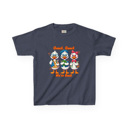 Kids Quack Quack Tee, Fun Back To School Shirt, Duck Graphic Tee, Gift for Children, Playful Kids Apparel