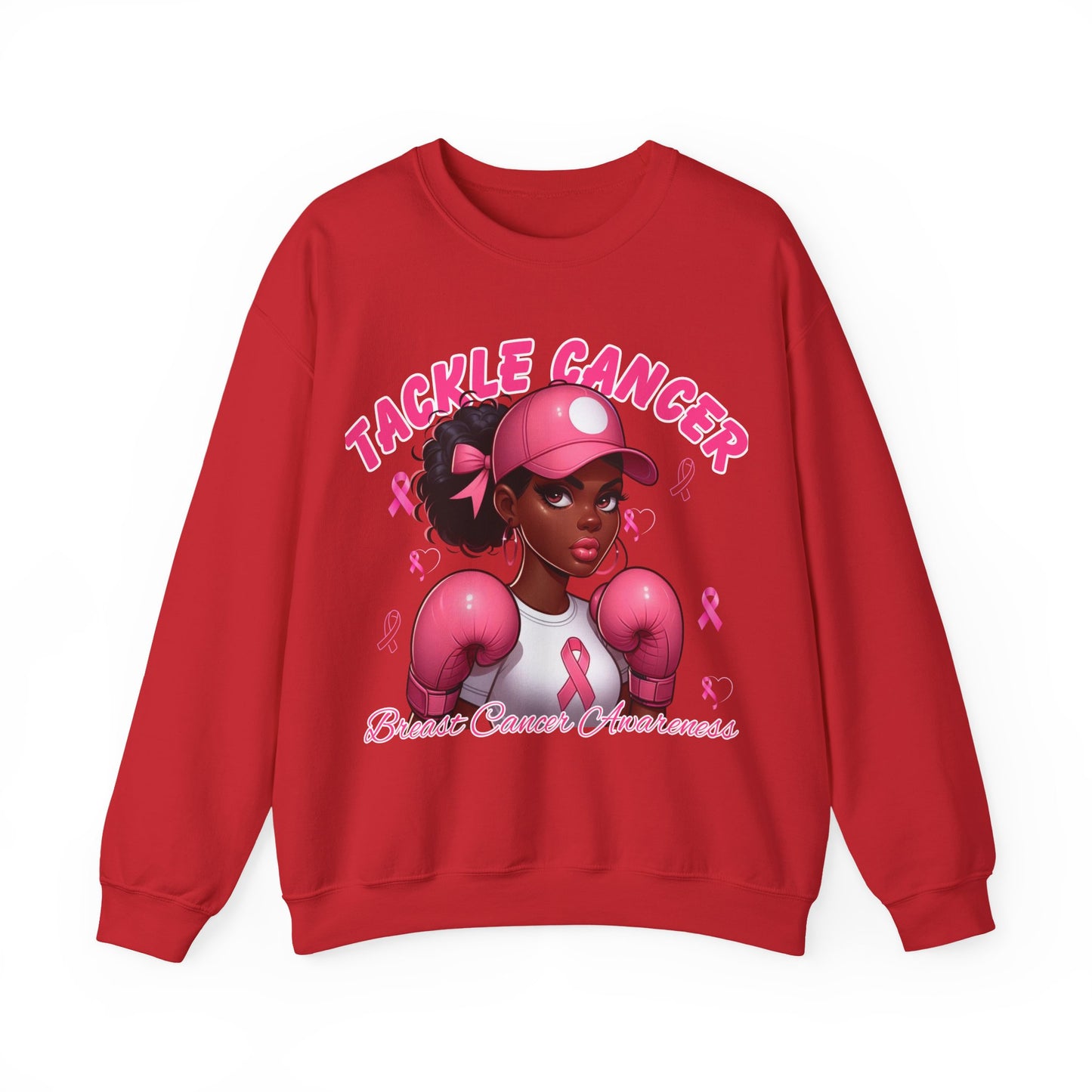 Awareness Sweatshirt - Tackle Cancer Crewneck, Unisex Pink Awareness Pullover, Breast Cancer Support Gift, Cozy Charity Apparel,