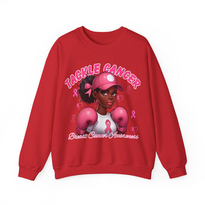 Awareness Sweatshirt - Tackle Cancer Crewneck, Unisex Pink Awareness Pullover, Breast Cancer Support Gift, Cozy Charity Apparel,