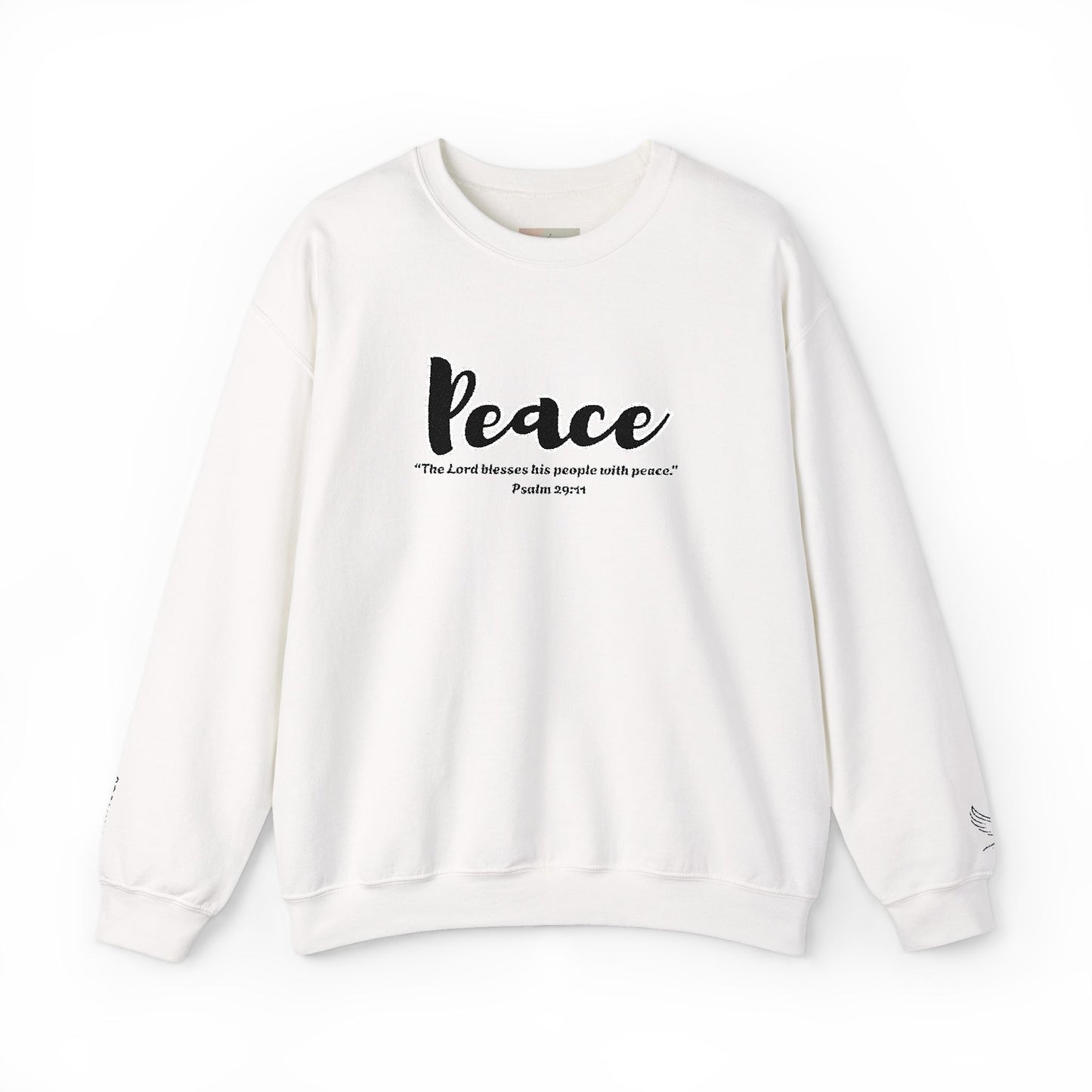 Peaceful Psalm Sweatshirt – Christian Crewneck for Spiritual Growth, Faith-Inspired Unisex Pullover, Cozy Inspirational Apparel, Gift for Believers