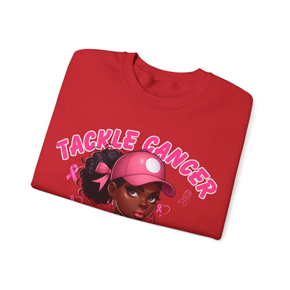 Awareness Sweatshirt - Tackle Cancer Crewneck, Unisex Pink Awareness Pullover, Breast Cancer Support Gift, Cozy Charity Apparel,