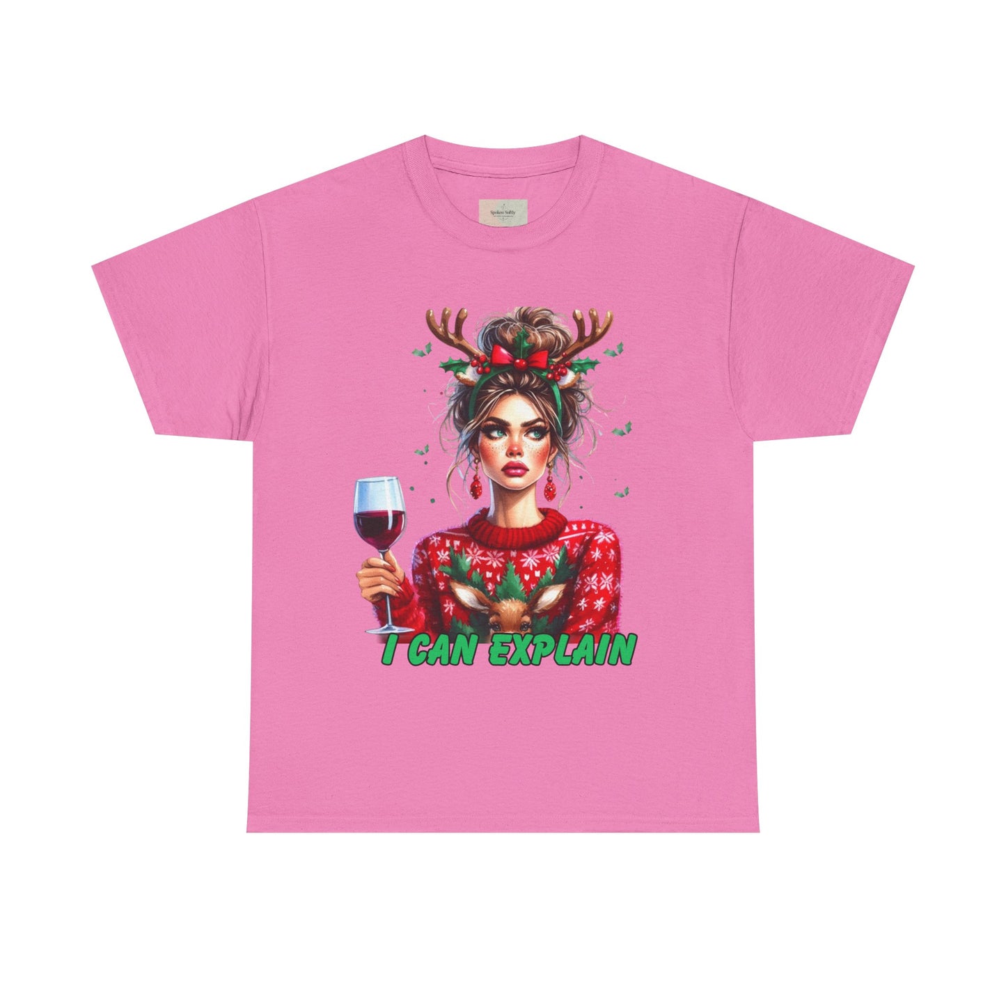 Festive Christmas Tee, I Can Explain Seasonal Top, Holiday Apparel, Unisex Holiday Shirt, Funny Christmas Outfit