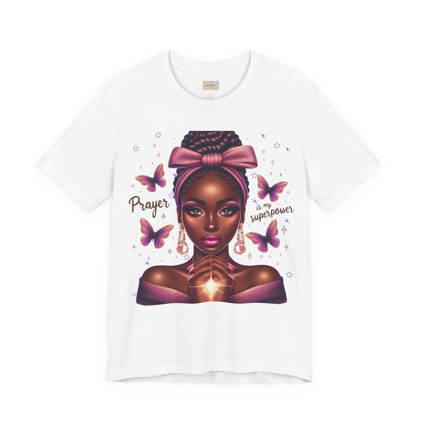 Prayer Is My Superpower Tee — Empowering Black Woman Graphic T-Shirt
