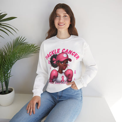 Awareness Sweatshirt - Tackle Cancer Crewneck, Unisex Pink Awareness Pullover, Breast Cancer Support Gift, Cozy Charity Apparel,
