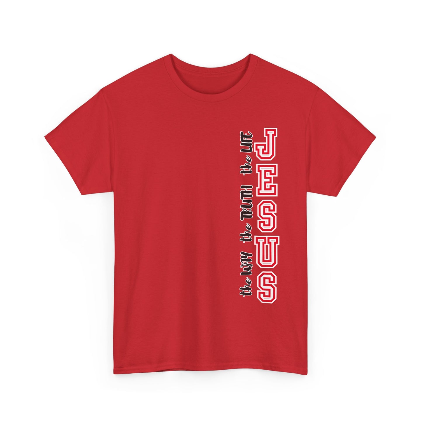 Jesus The Way, The Truth, The Life Graphic T-Shirt — John 14:6 Christian Faith Tee