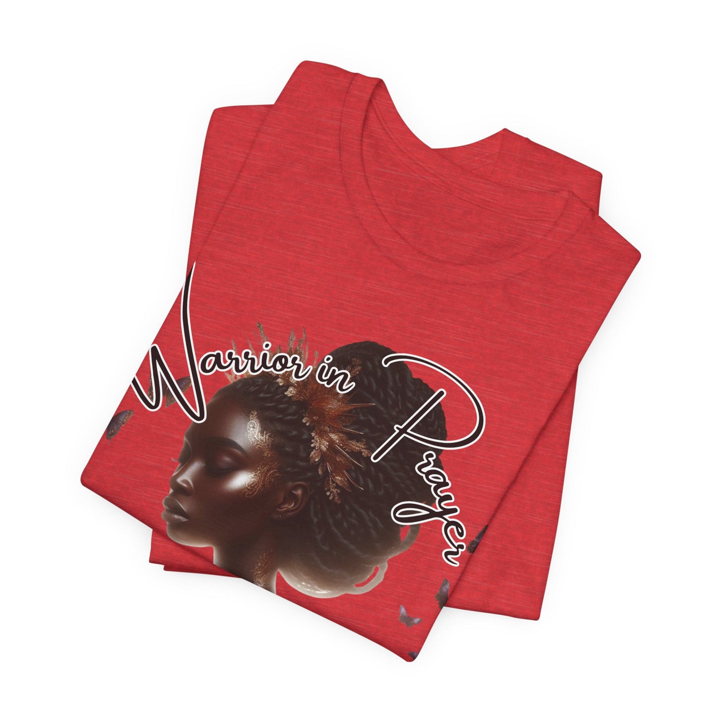 Giant in Spirit T-Shirt – “Warriors in Prayer” Inspirational Women’s Faith Graphic Tee, Christian Apparel, Motivational Prayer Shirt