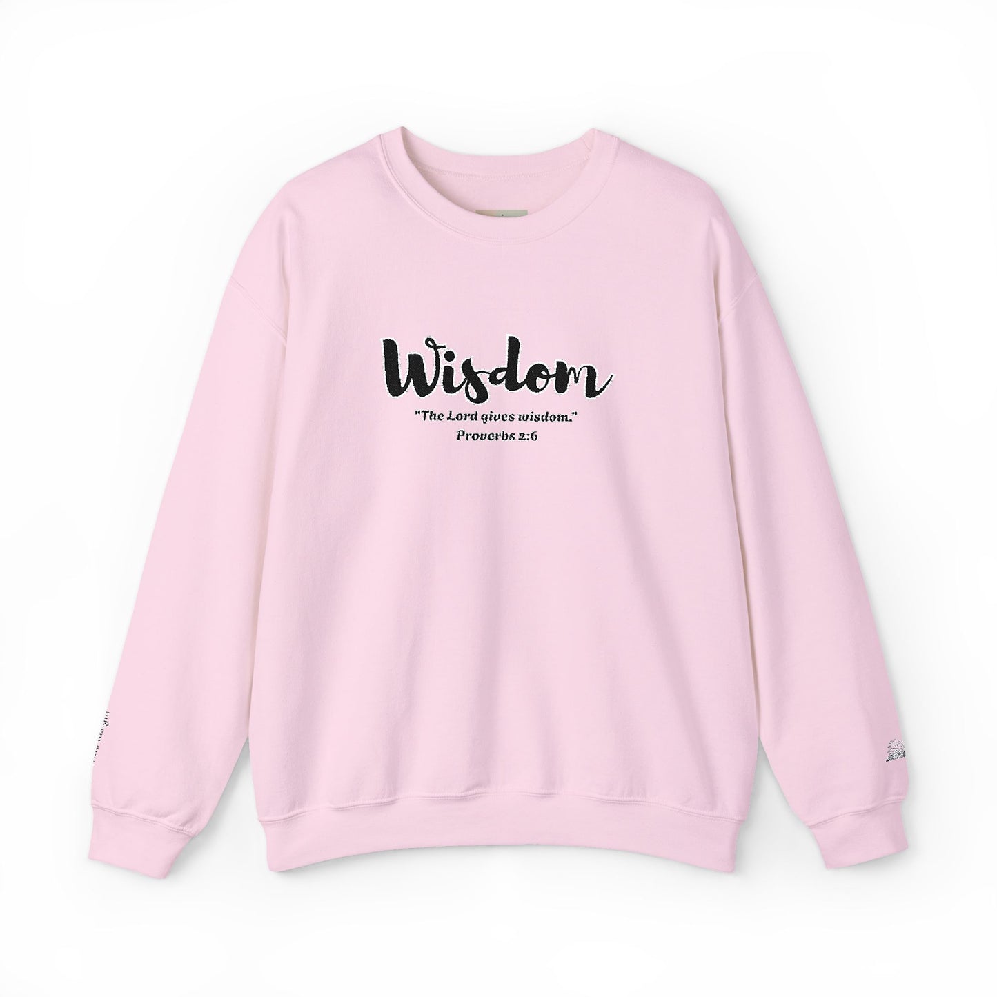 Wisdom Sweatshirt – “The Lord Gives Wisdom” Christian Crewneck, Inspirational Faith-Based Pullover, Cozy Unisex Apparel, Encouraging Gift for Believers
