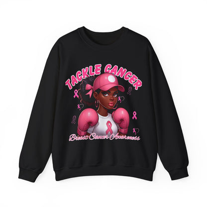Awareness Sweatshirt - Tackle Cancer Crewneck, Unisex Pink Awareness Pullover, Breast Cancer Support Gift, Cozy Charity Apparel,