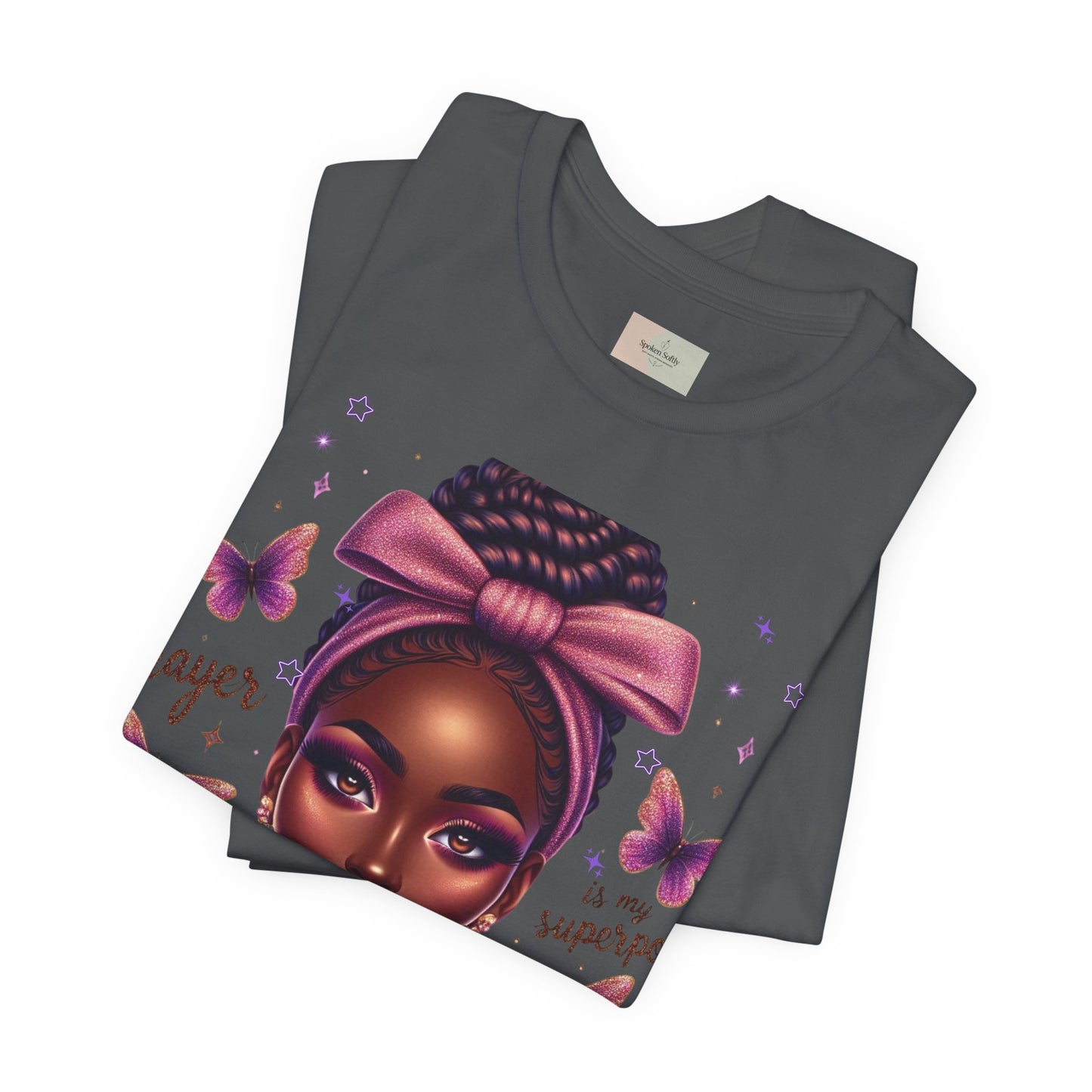 Prayer Is My Superpower Tee — Empowering Black Woman Graphic T-Shirt