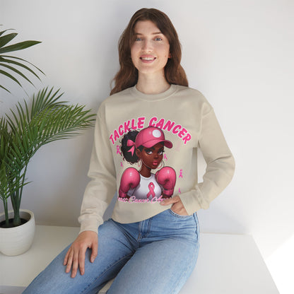 Awareness Sweatshirt - Tackle Cancer Crewneck, Unisex Pink Awareness Pullover, Breast Cancer Support Gift, Cozy Charity Apparel,
