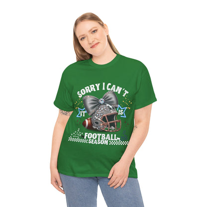 Football Season Bling Tee, Funny Football T-Shirt, Fall Sports Shirt, Unisex Graphic Tee, Gift for Sports Fans