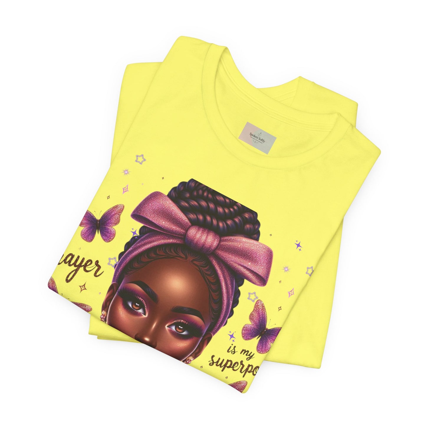 Prayer Is My Superpower Tee — Empowering Black Woman Graphic T-Shirt