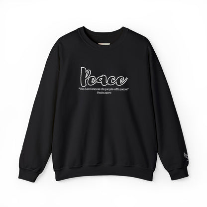Peaceful Psalm Sweatshirt – Christian Crewneck for Spiritual Growth, Faith-Inspired Unisex Pullover, Cozy Inspirational Apparel, Gift for Believers