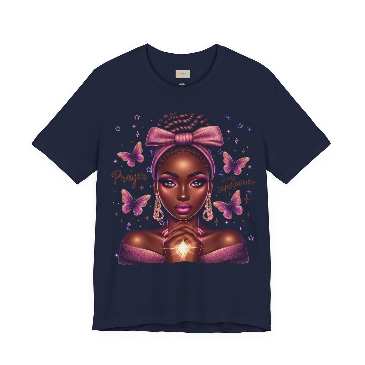 Prayer Is My Superpower Tee — Empowering Black Woman Graphic T-Shirt