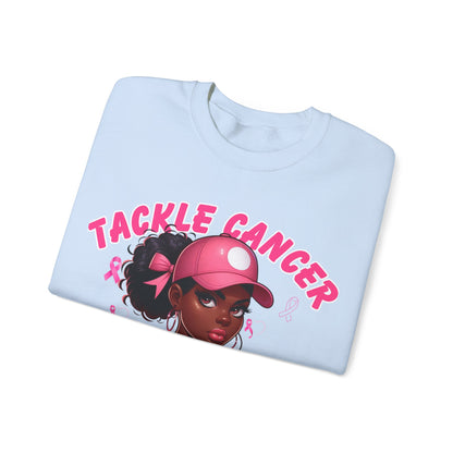 Awareness Sweatshirt - Tackle Cancer Crewneck, Unisex Pink Awareness Pullover, Breast Cancer Support Gift, Cozy Charity Apparel,
