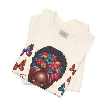 Prayer Is My Superpower T-Shirt – Inspirational Black Woman Graphic Tee, Faith-Based Apparel, Christian Motivational Shirt, Unisex Cotton Tee