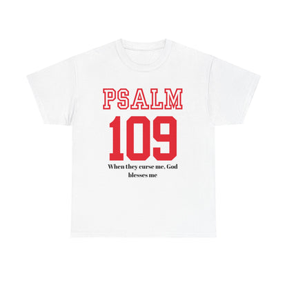 Inspirational Psalm 109 T-Shirt, Faith Tee, Religious Apparel, Unisex Graphic Tee, Christian Gift, Spiritual Wear, Bible Verse Clothing