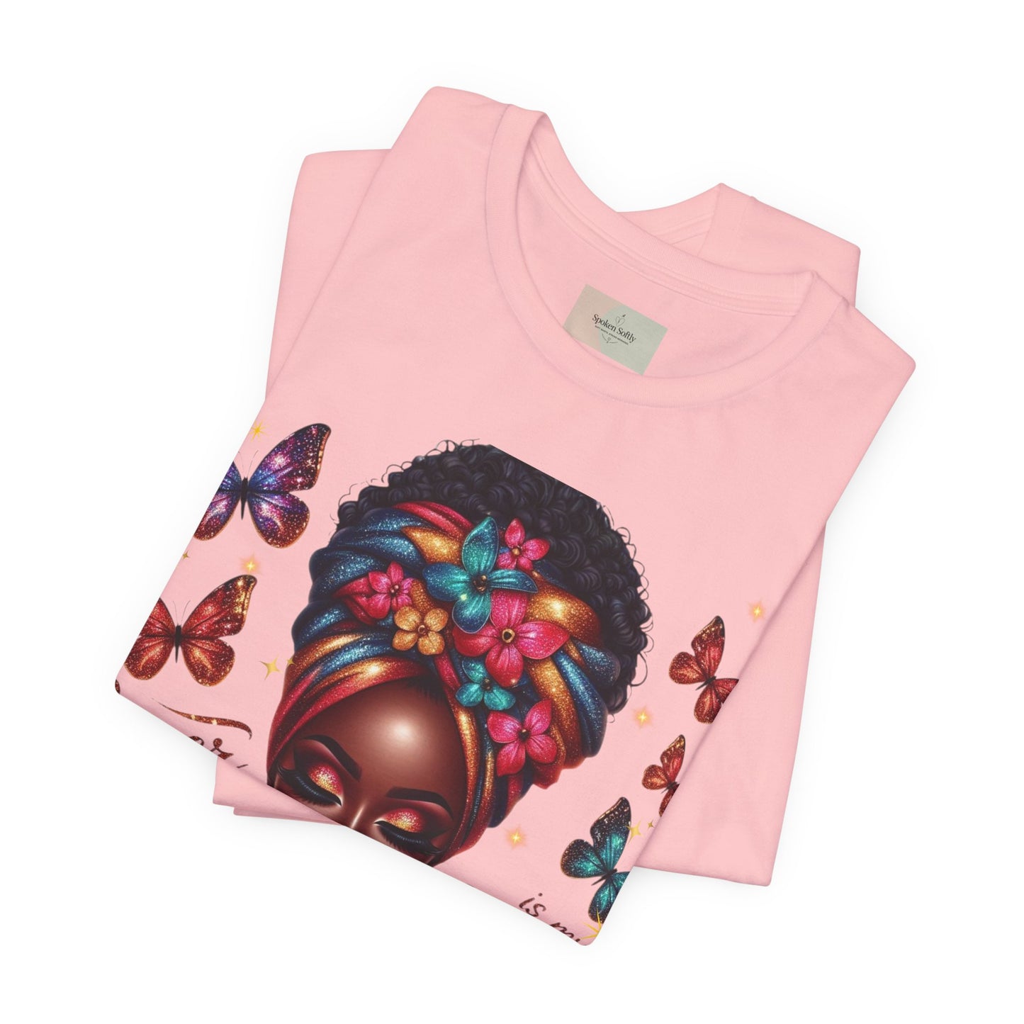 Prayer Is My Superpower T-Shirt – Inspirational Black Woman Graphic Tee, Faith-Based Apparel, Christian Motivational Shirt, Unisex Cotton Tee