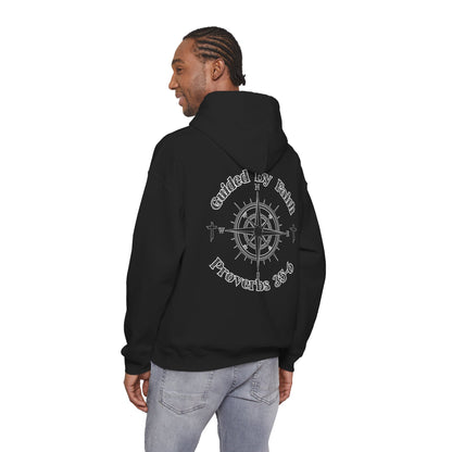 Faith Compass Hoodie – “Guided by Faith” Proverbs 3:5-6 Pullover, Christian Hoodie, Inspirational Scripture Sweatshirt, Unisex Religious Apparel