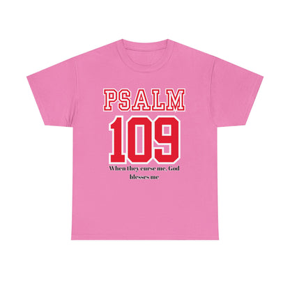Inspirational Psalm 109 T-Shirt, Faith Tee, Religious Apparel, Unisex Graphic Tee, Christian Gift, Spiritual Wear, Bible Verse Clothing