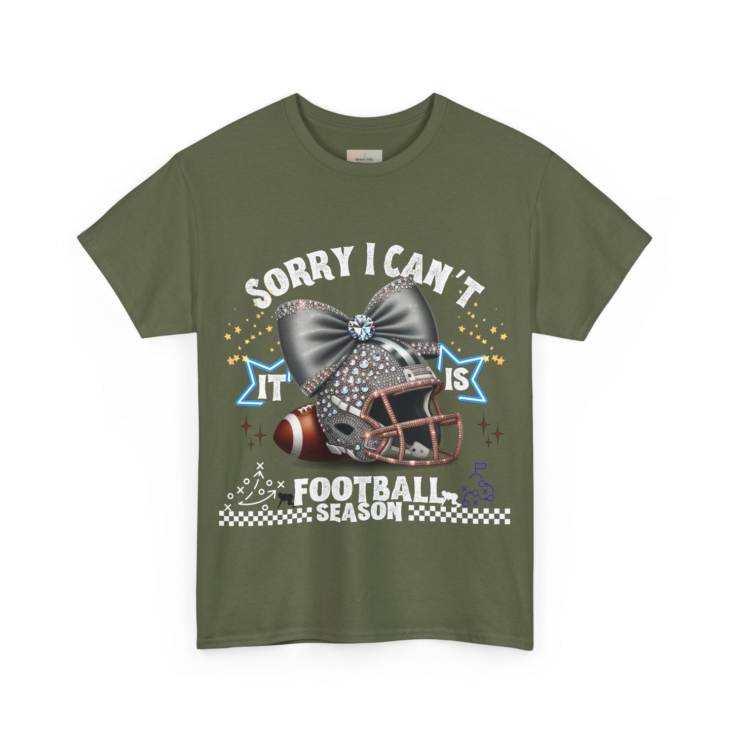 Football Season Bling Tee, Funny Football T-Shirt, Fall Sports Shirt, Unisex Graphic Tee, Gift for Sports Fans