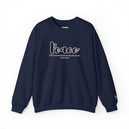 Peaceful Psalm Sweatshirt – Christian Crewneck for Spiritual Growth, Faith-Inspired Unisex Pullover, Cozy Inspirational Apparel, Gift for Believers