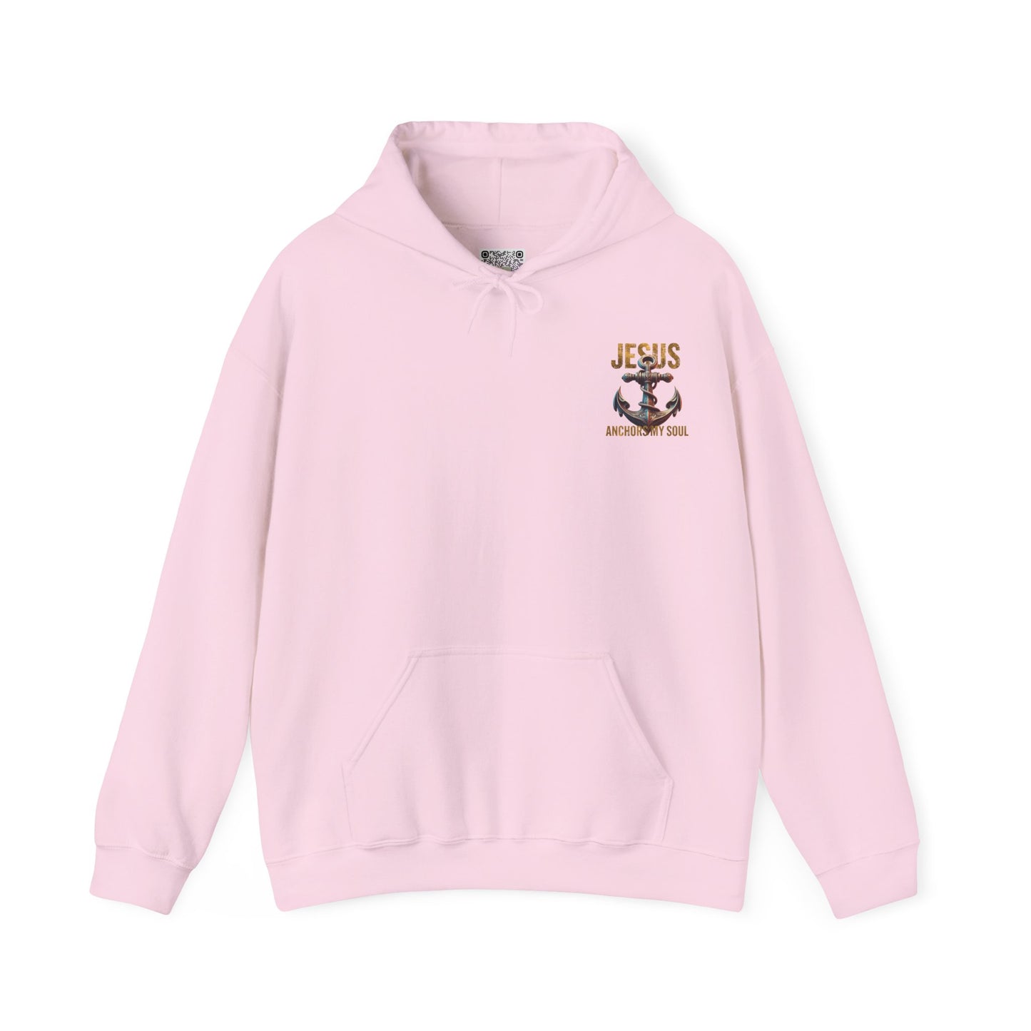 Jesus Anchors My Soul Hoodie — Christian Anchor Hoodie, Faith-Inspired Pullover, Hebrews Hope Apparel, Unisex Religious Sweatshirt