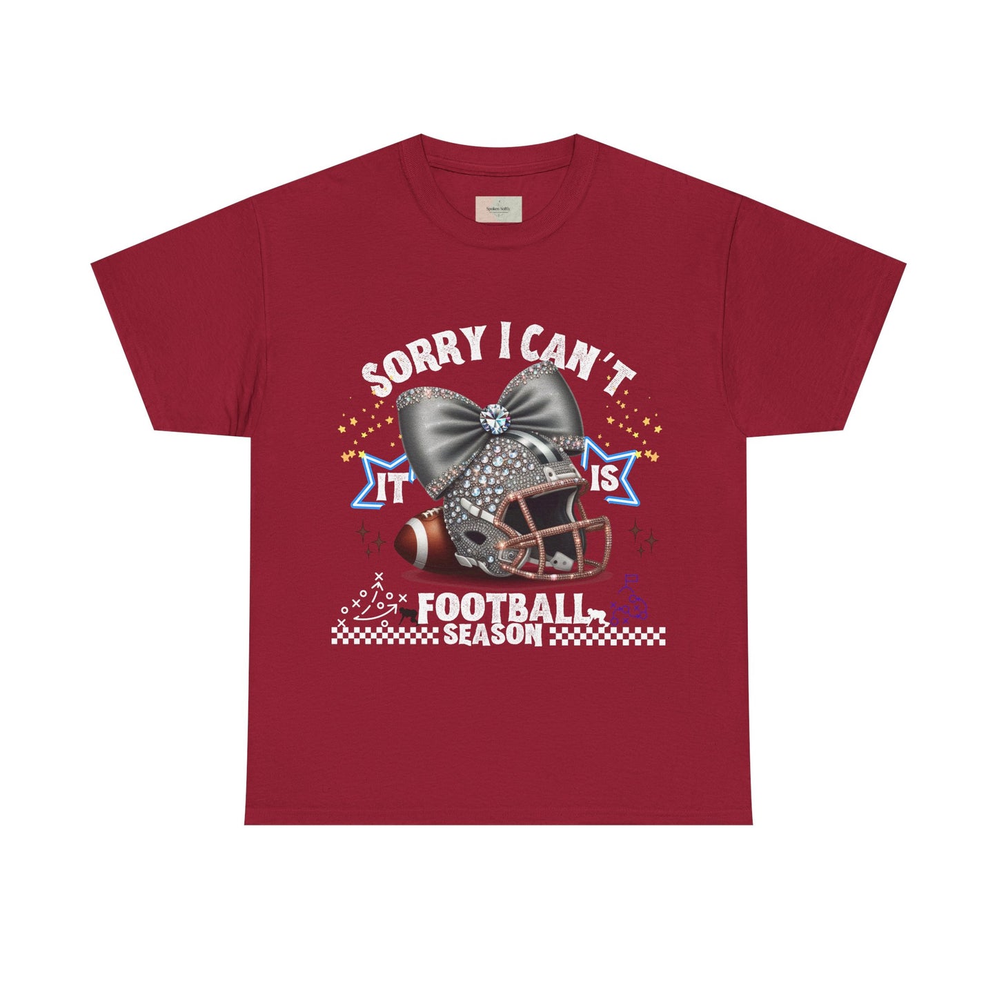 Football Season Bling Tee, Funny Football T-Shirt, Fall Sports Shirt, Unisex Graphic Tee, Gift for Sports Fans