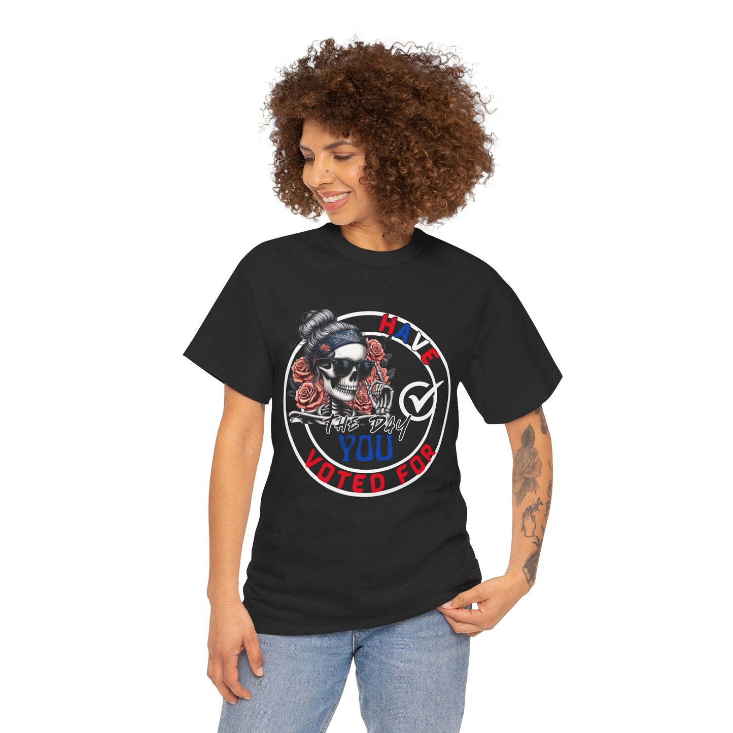 Edgy Graphic Tee, Voted For Design, Unisex Heavy Cotton Shirt, Casual Wear, Perfect for Activists, Gift for Political Events