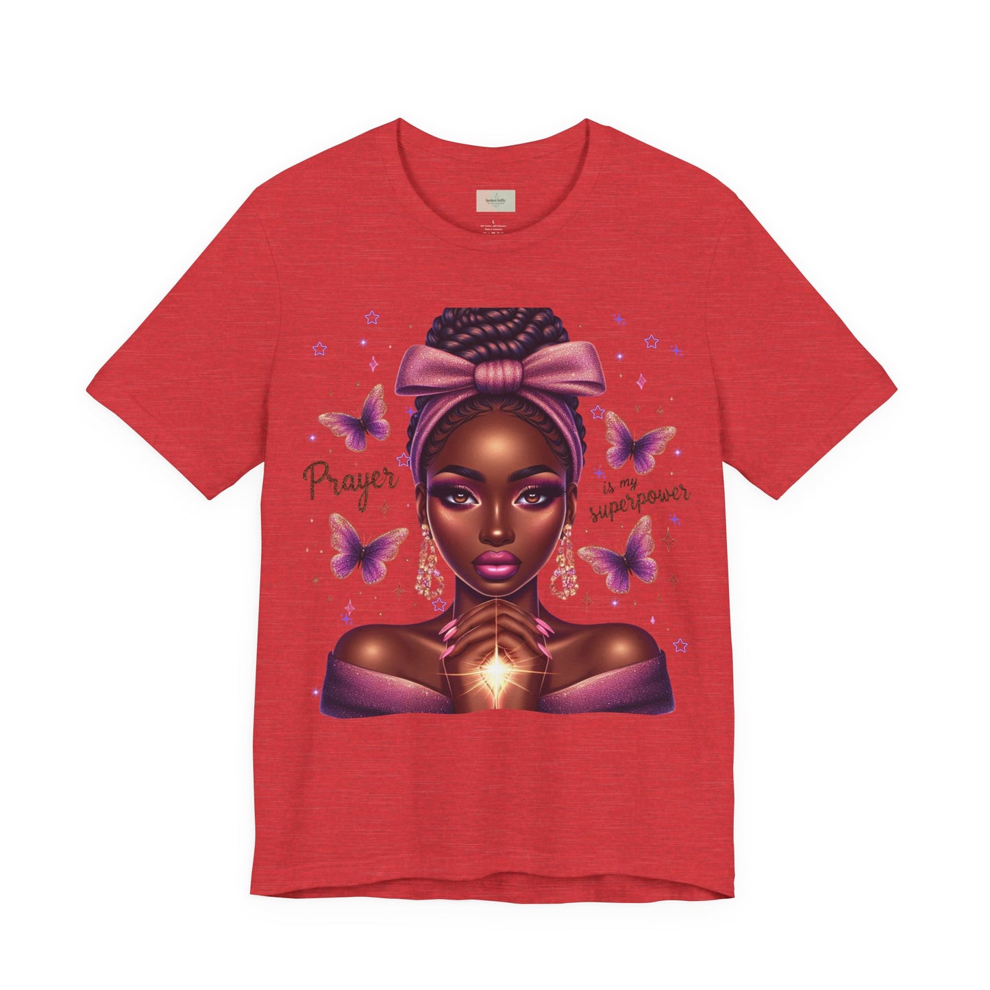 Prayer Is My Superpower Tee — Empowering Black Woman Graphic T-Shirt