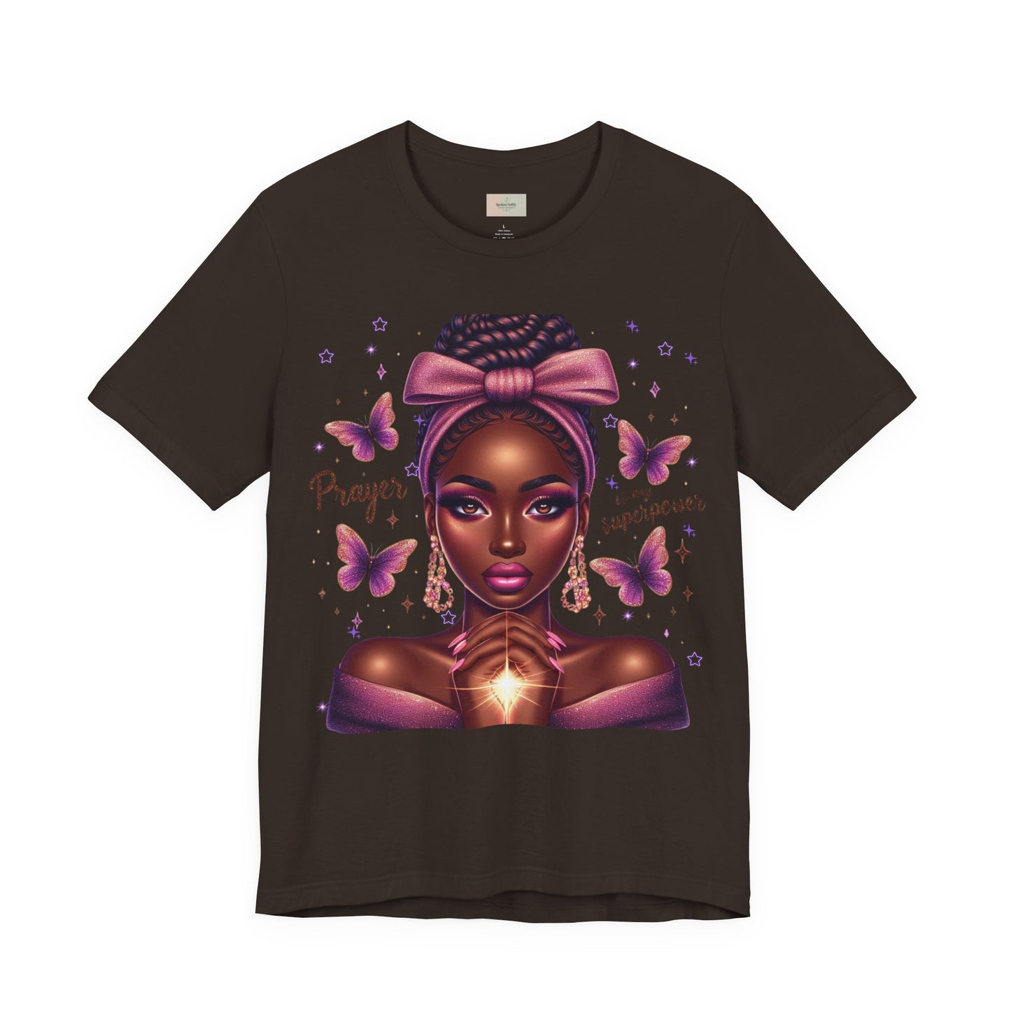 Prayer Is My Superpower Tee — Empowering Black Woman Graphic T-Shirt
