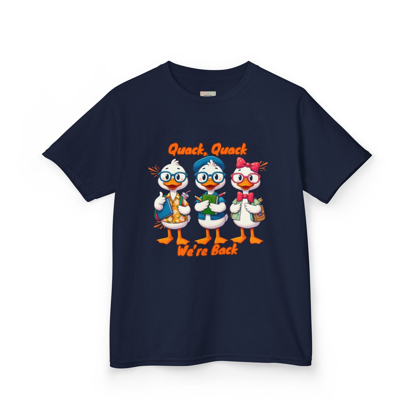 Kids Quack Quack Tee, Fun Back To School Shirt, Duck Graphic Tee, Gift for Children, Playful Kids Apparel
