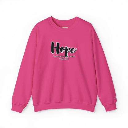 Hopeful Inspirational Crewneck Sweatshirt, Cozy Gift for Faith, Daily Motivation, Religious Apparel, Unisex Hope Sweatshirt
