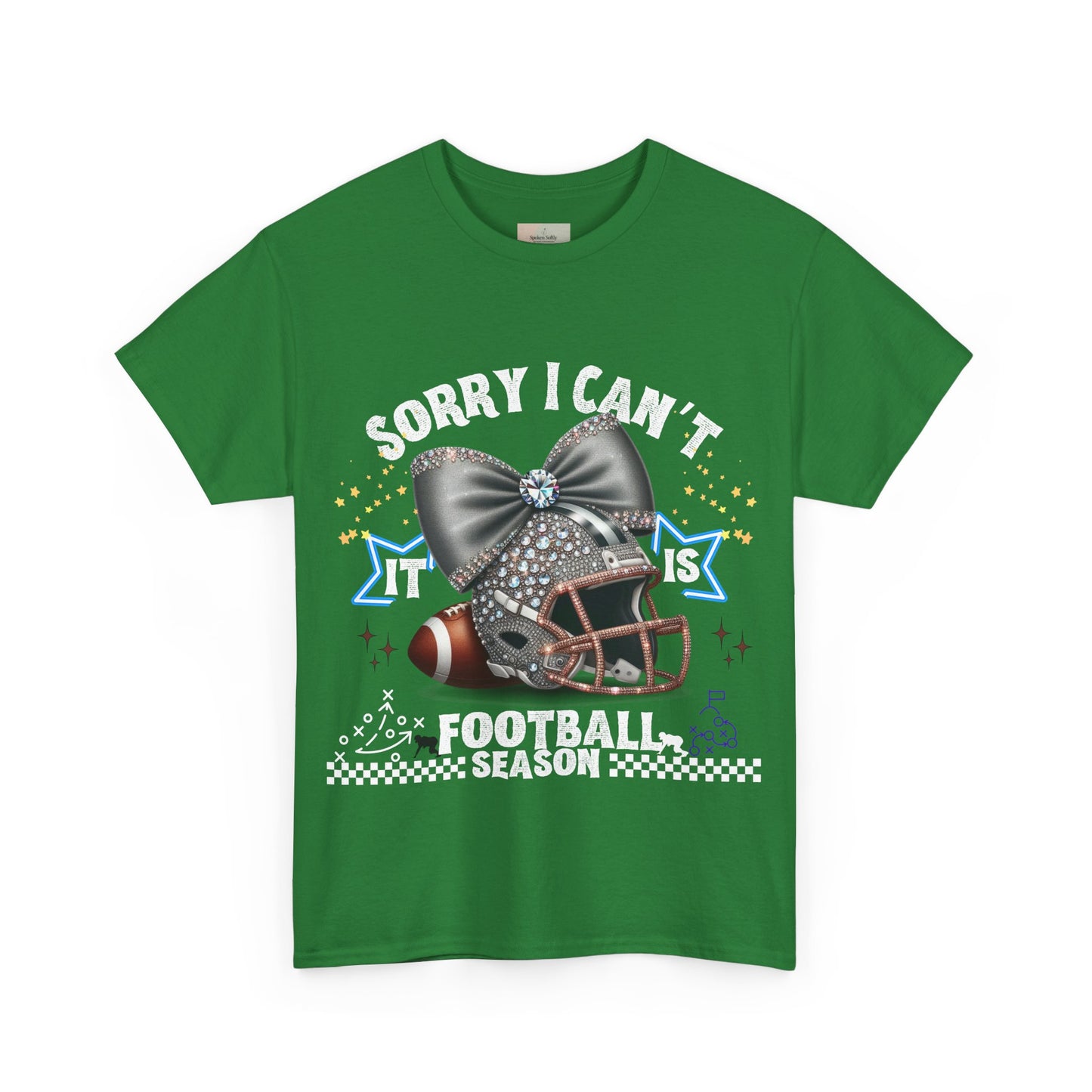 Football Season Bling Tee, Funny Football T-Shirt, Fall Sports Shirt, Unisex Graphic Tee, Gift for Sports Fans