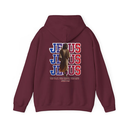 Jesus Hoodie — “The Way, The Truth, The Life” John 14:6 Christian Pullover, Faith Hoodie, Inspirational Bible Verse Sweatshirt, Unisex Religious Apparel