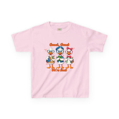 Kids Quack Quack Tee, Fun Back To School Shirt, Duck Graphic Tee, Gift for Children, Playful Kids Apparel