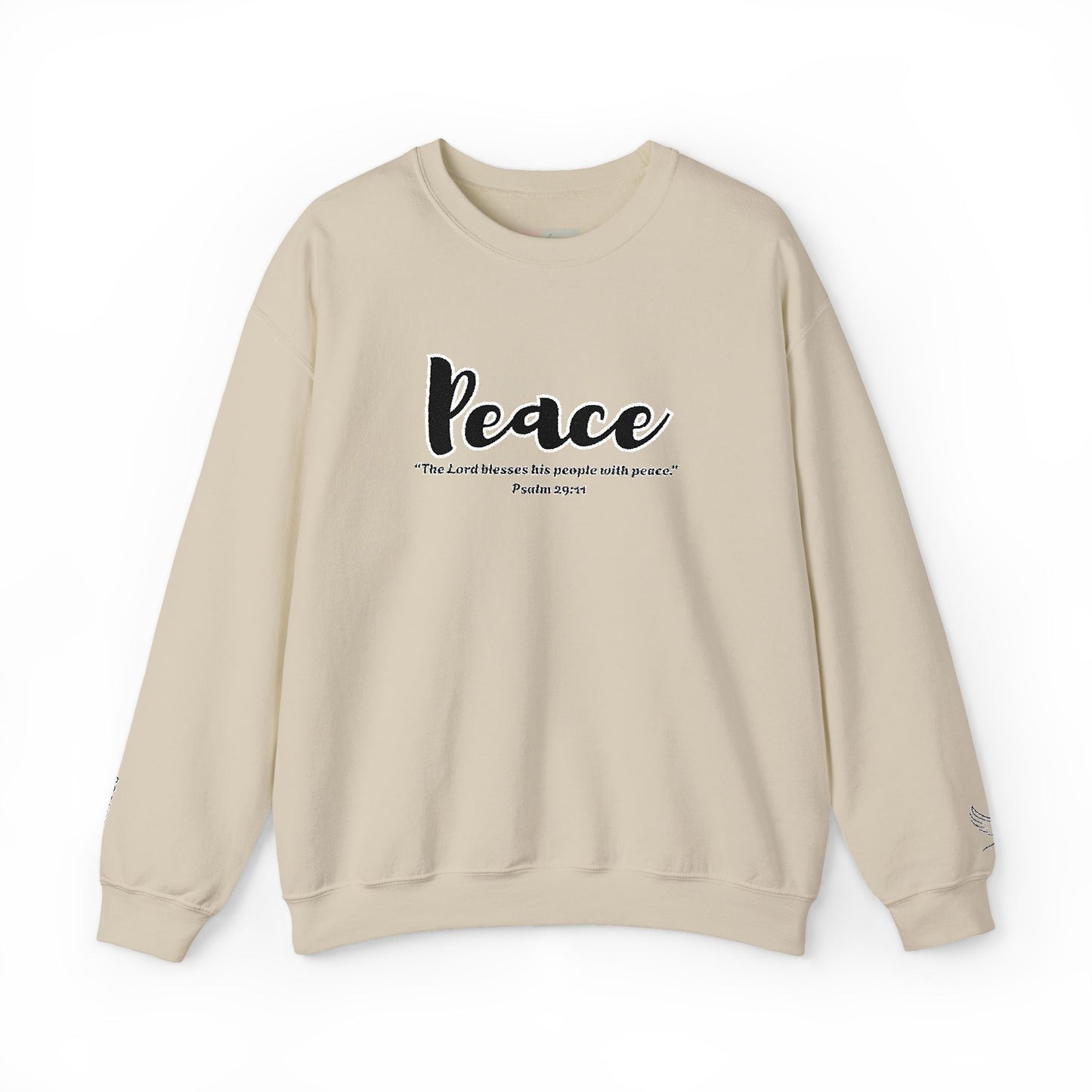 Peaceful Psalm Sweatshirt – Christian Crewneck for Spiritual Growth, Faith-Inspired Unisex Pullover, Cozy Inspirational Apparel, Gift for Believers