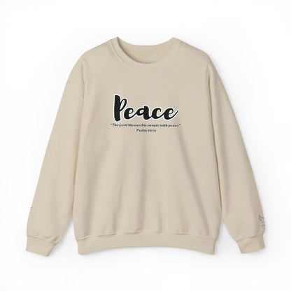 Peaceful Psalm Sweatshirt – Christian Crewneck for Spiritual Growth, Faith-Inspired Unisex Pullover, Cozy Inspirational Apparel, Gift for Believers