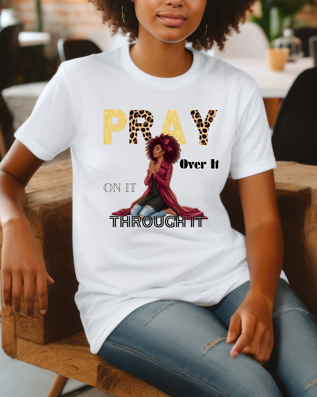 Pray It Through T-Shirt – Inspirational Faith Graphic Tee, Christian Unisex Shirt, Motivational Bible-Inspired Apparel, Encouraging Gift for Believers