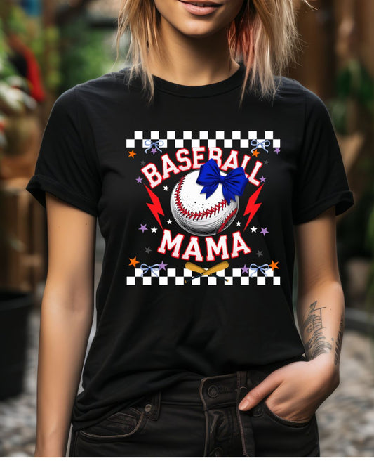 Baseball Mama Tee - Perfect for Sports Moms, Birthday Gift, Game Day Top, Summer Style, Casual Wear, Team Spirit