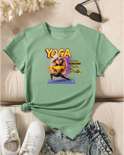 Yoga Humor Unisex Heavy Cotton Tee - Funny Yoga Shirt for Yoga Lovers, Gift for Fitness Fans, Relaxation Tee, Motivational Apparel, [...]